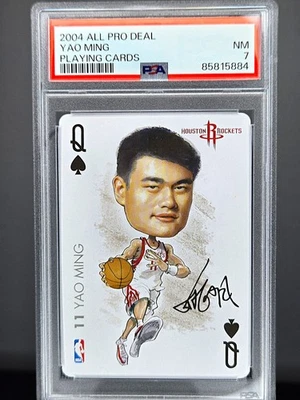 2004-05 All Pro Playing Cards #Q  Yao Ming Houston Rockets PSA 7 - Image 1 of 2