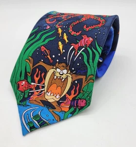 Vtg Looney Tunes Mania Tie Marvin The Martian Taz Tweetie From 1993 Rare - Picture 1 of 8