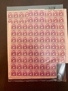 US Stamp sheet - 784 - Susan B. Anthony - two partial sheets - see pics. - Picture 1 of 2