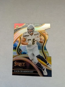 Panini Select 2023 - Club Level Zach Charbonnet #202 Silver Prizm troquelado (RC) - Imagen 1 de 2