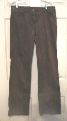 Pantalones Pantalones para mujer Adrienne Vittadini elásticos de algodón verde oscuro medianos hermosos Foto 1 de 4