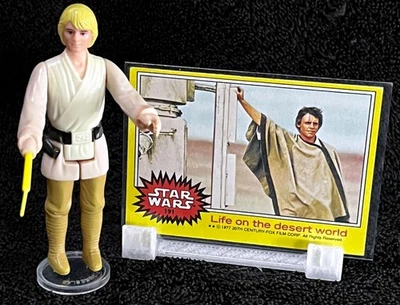 1977 LUKE SKYWALKER E CARTÃO VINTAGE • VINTAGE KENNER STAR WARS - Imagem 1 de 4