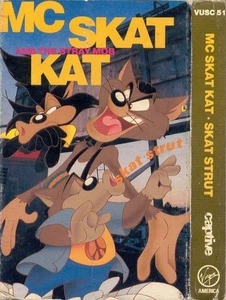 Mc Skat Kat and the Stray Mob Skat Strut cassette UK Virgin 1991 card outer slip - Picture 1 of 3