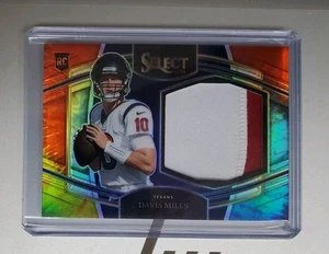 2021 Panini Select Davis Mills Rookie Tye Die Jumbo Patch #16/25 Houston Texans  - Bild 1 von 1
