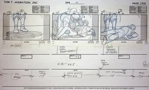 Legend of the Dragon 2005 Production Hand Drawn Storyboard BKN International - Bild 1 von 2