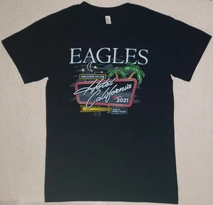 EAGLES Hotel California Tour 2021 Größe S blau T-Shirt - Bild 1 von 5