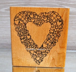 JRL Design Stempel 446 Herzen und Blumen Kranz - Bild 1 von 7