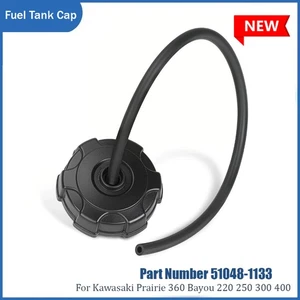Fuel Tank Cap w/Tube For Kawasaki Bayou Lakota Prairie 220 250 300 400 KLF220 - Bild 1 von 11