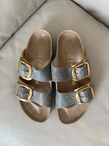 BIRKENSTOCK ARIZONA BIG BUCKLE Leder SANDALEN Blumenmuster Größe 38 - Bild 1 von 7