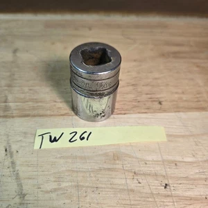 Snap On TW261 / 1/2” Drive 13/16” 6 Point Shallow Chrome Socket. - Picture 1 of 3