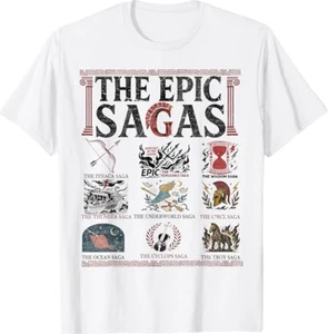 Camiseta The Epic Sagas Ithaca Saga Musical Thunder Wisdom Odiseo - Imagen 1 de 8