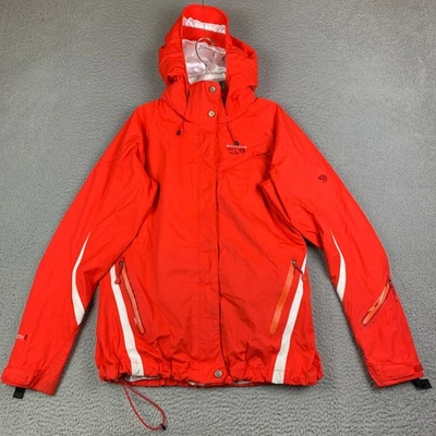 Mountain Hardwear Rain Jacket Womens Medium Red Dry Q Shell Waterproof Hiking - Image 1 of 4