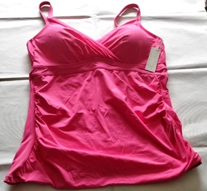 Top de baño Anne Cole rosa con aros talla 38C/40B - Imagen 1 de 2