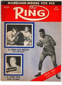 Ring Magazine Rocky Marciano Boxing Robinson Tunney Greb Schmeling Nov 1955 - Picture 1 of 19