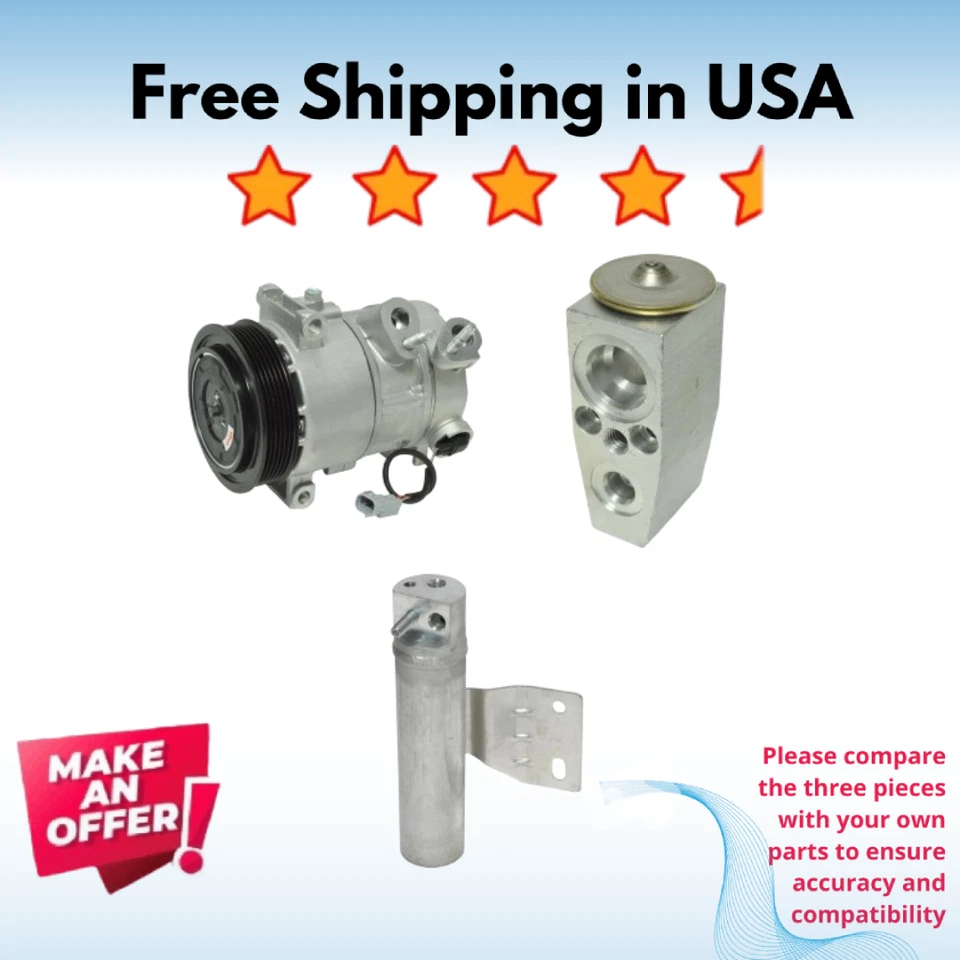 Kit Compressor A/C Fit Jeep Patriot 12-2017, Compass 2012-17, Dodge Caliber 2012 - Image 1 of 1