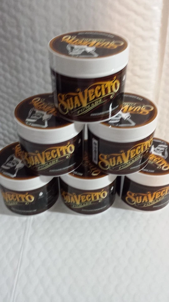 6 SUAVECITO POMADE 4 oz EACH WATER SOLUBLE UNISEX 100% ORIGINAL USA ALCOHOL FREE - Image 1 of 1