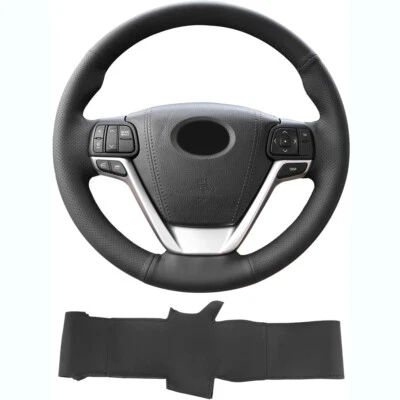 For Toyota Avalon 2013-2016 Steering Wheel Cover Hand-Stitching Leather Wrap - Image 1 of 4