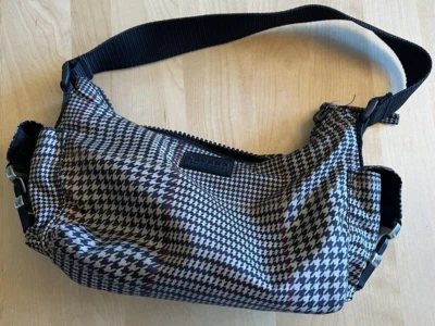 BOLSO VINTAGE LAUREN RALPH LAUREN PATA DE GALLO Y TWEED CON CLIPS DELRIN PLATEADOS Foto 1 de 4