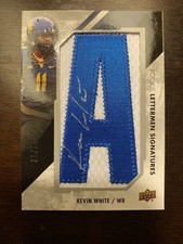 2015 Upper Deck Lettermen Signatures /50 Kevin White #RL-WK Rookie Auto RC