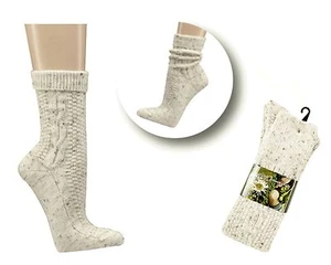 Trachtensocken Socken mit Wolle "Tweedgarn" Schaft zum Umschlagen - Picture 1 of 1