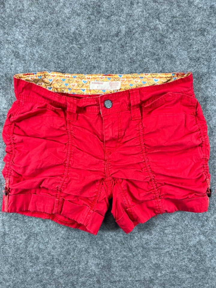 Pantalones Cortos No Boundaries Para Mujer 27 Juniors 3 Rojo Chino Puño Bolsillos Ajustables Informales Foto 1 de 4