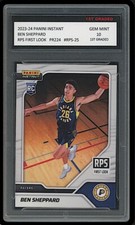 Ben Shepphard 2023 Panini Instant RPS First Look 1st Graded 10 Rookie Card RC