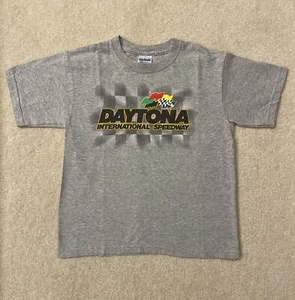 Vintage Daytona International Speedway Youth Sz S Small Gray T Shirt - Picture 1 of 4