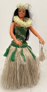 Caja de música vintage 1985 Hula Girl hawaiana Luau bailarina muñeca de 12" - Imagen 1 de 9