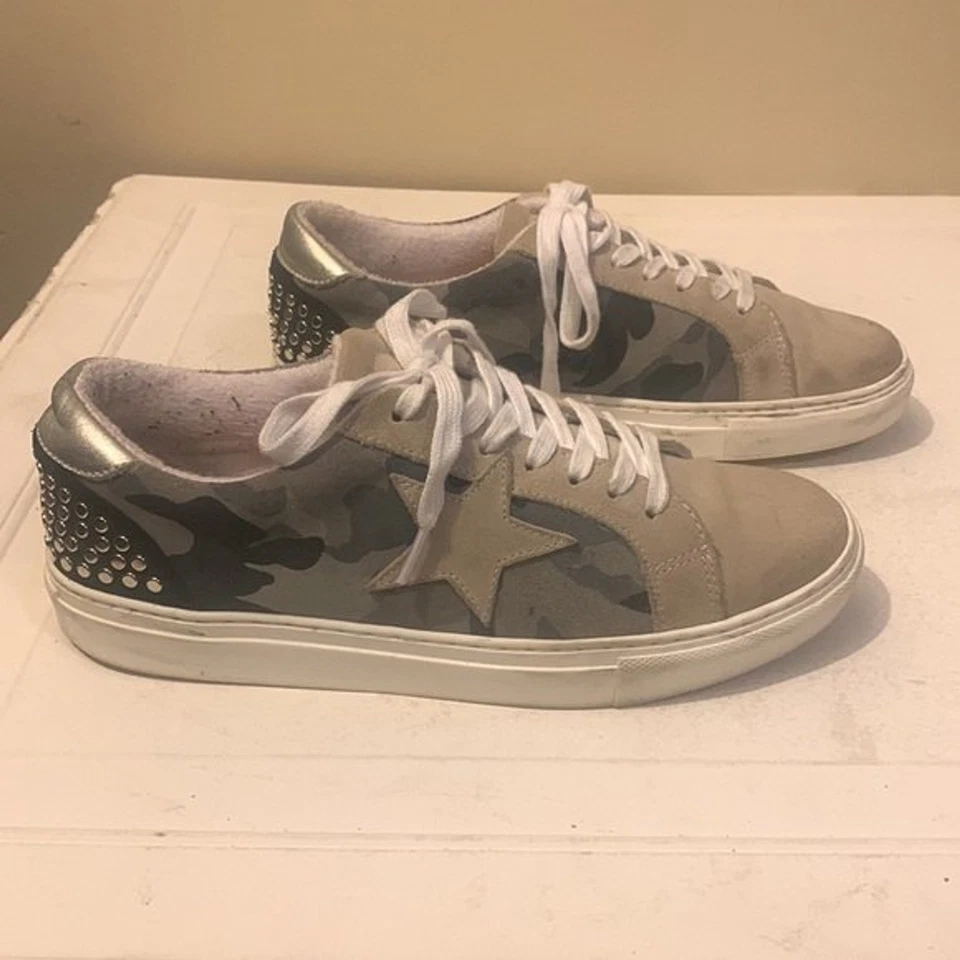 Zapatillas Steven New York Embellecidas Camufladas Para Mujer Gris Gamuza Talla 9.5 Foto 1 de 4