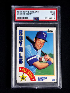 GEORGE BRETT  1984 TOPPS TIFFANY #399 PSA 7 NEAR MINT BASEBALL ALL-STAR CARD HOF