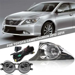 Halogen Fog Light Bumper Frame Cover Daytime Running Light For Toyota Camry 12- - Picture 1 of 9