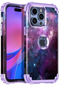 Miqala Compatible with iPhone 15 Pro Max Case|Glow in The Dark 3 Layer READ DESC - Picture 1 of 8