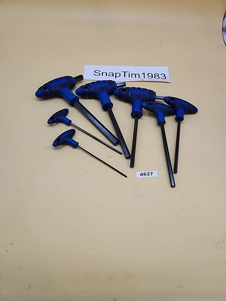  Mastercraft 10-8-6-5,5-5-3-1 mm T-Handle TORX Star Hex Key Wrench Set 7ea  - Image 1 of 4