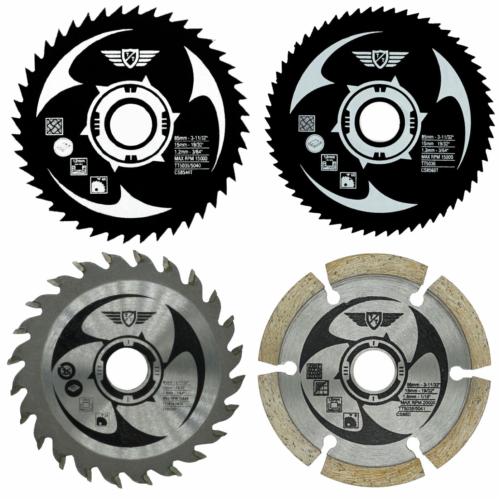 Topstools 85mm Saw Blades For Worx 