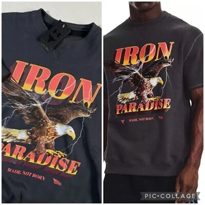 Under Armour Men Size XL Project Rock Eagle Iron Paradise Gym Cutoff Sweater NEW - Picture 1 of 9