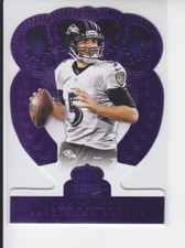 2014 Panini Crown Royale Joe Flacco Purple Die Cut /10 Ravens #84 SSP