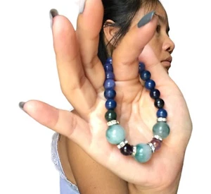 Boho Style Chakra Stone Bracelet Yoga Meditation Energy Healing Nature stones - Picture 1 of 19