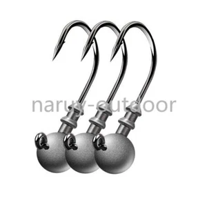Paquete de 50 gancho cabeza de plantilla redonda afilada de pesca bajo trucha crappie 2g-14g - Imagen 1 de 9