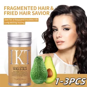Non-Greasy Slick Pomade Styling Wax Strong Hold Wigs Edge Control Hair Wax Stick - Picture 1 of 16