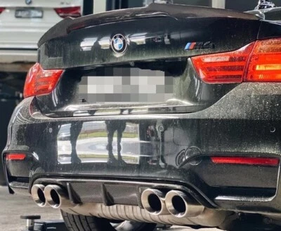 3.75" Silver Stainless Exhaust Tips for BMW M2 M3 M4 M5 M6 Direct Fit! - Image 1 of 2