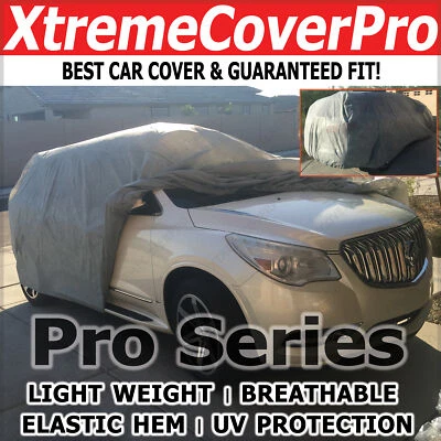 2016 2017 2018 2019 Buick Encore cubierta de coche transpirable con bolsillo espejo - gris Foto 1 de 4