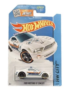 2015 Hot Wheels Ford Mustang GT Concept Sheriff HW CITY #49/250 Mattel, New In P - Picture 1 of 8