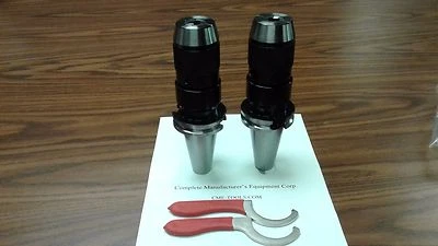 CNC TOOLING 2 CAT40 Ball Bearing Keyless Drill Chucks 1/2" Integral design #DCK-CAT40-12