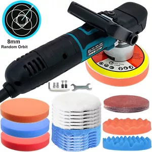 Orbital Dual Action Car Polisher Buffer Sander 6" Polishing Waxing Machine Pads - Picture 1 of 16