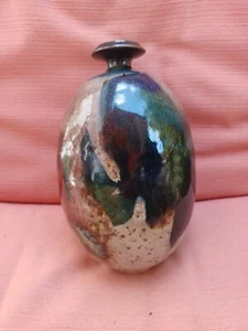 Keramik Vase könnte getöpfert sein 20 cm hoch um 1980  - Bild 1 von 4
