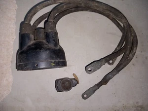 Original Lucas Distributor cap rotor arm and leads for Austin 7 - Picture 1 of 4