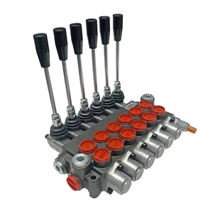 6 Spool Hydraulic Directional Control Valve Open Center 13 GPM 3600 PSI NEW!  - Picture 1 of 4