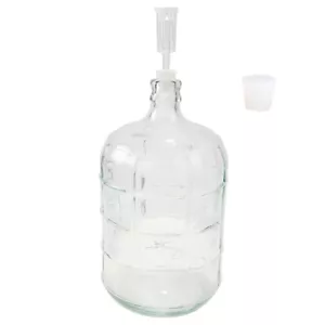 5 Gallon 19L Clear Glass Demijohn with bungs & Air Lock Fermentation Carboy - Bild 1 von 7