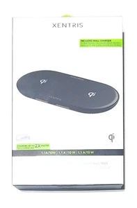 Almohadilla de carga inalámbrica doble Xentris 10W Qi carga rápida - Imagen 1 de 1
