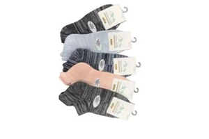 Sierra Socks Womens' Athletic Ankle Socks Sports Cushioned in Comfortable Bamboo - Picture 1 of 33